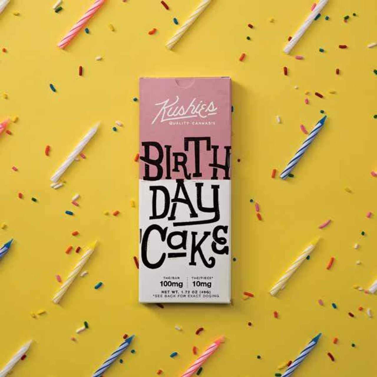 Kushies Delta 9 Chocolate Bars - Birthday Cake