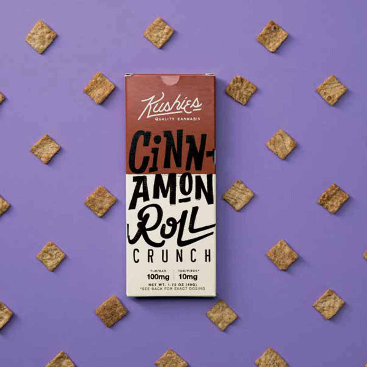 Kushies Delta 9 Chocolate Bars - Cinnamon Roll Crunch